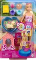 Barbie Puppy Pool Party z akcesoriami zmiana kolor - tantis.pl