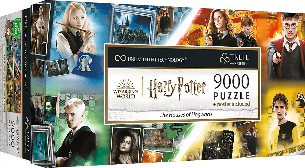 Trefl. Puzzle 9000. The Houses of Hogwarts - tantis.pl
