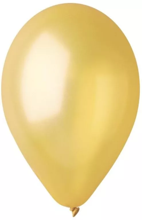Balony metaliczne złote 25cm 100 szt. - tantis.pl