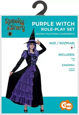 Strój dla dorosłych Fioletowa Czarownica rozm. M