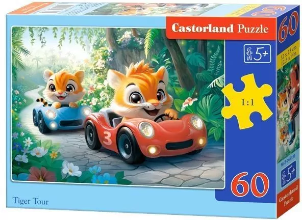 Puzzle 60 Tiger Tour CASTOR - tantis.pl
