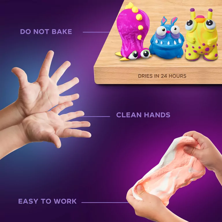 Zestaw lekkiej ciastoliny piankolina 36 kolorów - tantis.pl