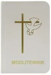 Modlitewnik mały złocony - biały