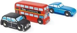 Zestaw samochodów drewnianych Londyn