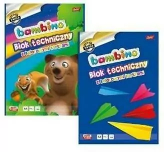 Blok techniczny kolorowy A4/10K . 1 sztuka - tantis.pl