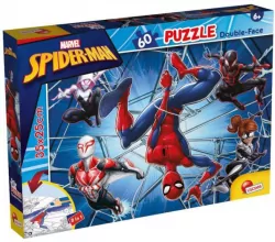 Lisciani. Puzzle 60 dwustronne, Spiderman