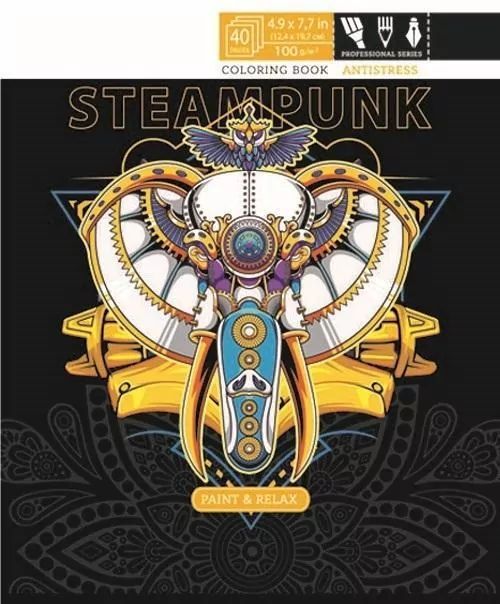 Kolorowanka antystresowa 124x197 20 Steampunk - tantis.pl