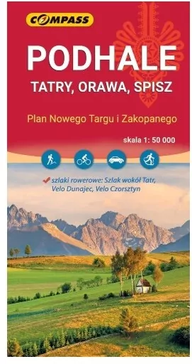 Mapa - Podhale, Tatry, Orawa, Spisz 1:50 000 - tantis.pl