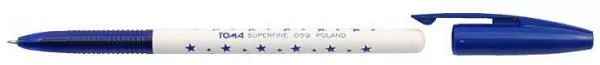 Długopis w gwiazdki Superfine - niebieski (27748) - tantis.pl