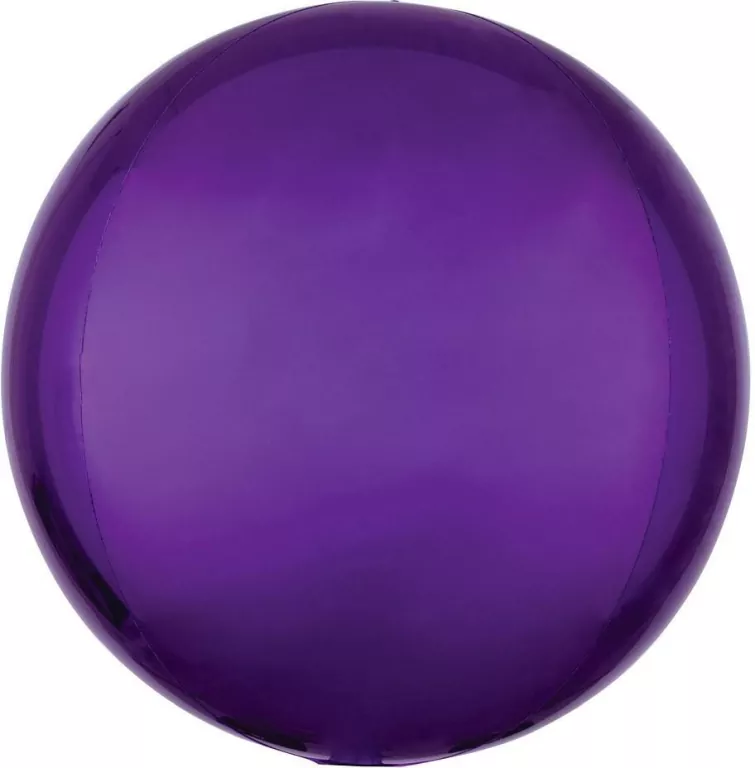 Balon foliowy kula fioletowa 38cm (niepakowany) - tantis.pl