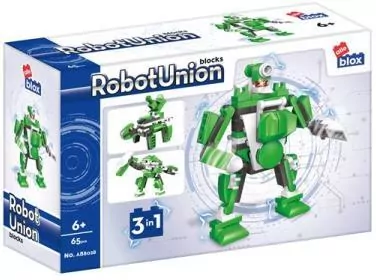 Klocki konstrukcyjne Alleblox RobotUnion 65el zielony - tantis.pl