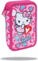 Piórnik podwójny z wyposażeniem Hello Kitty Jumper 2 Pink 2 - tantis.pl