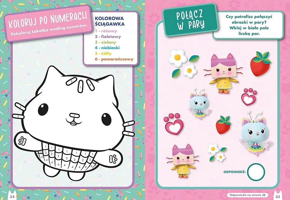 Koci Domek Gabi. 1000 naklejek - tantis.pl