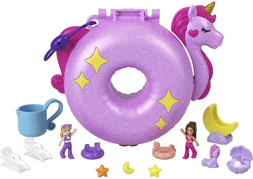 Polly Pocket. Zestaw Walizka wakacyjny kuror HKV43 - tantis.pl