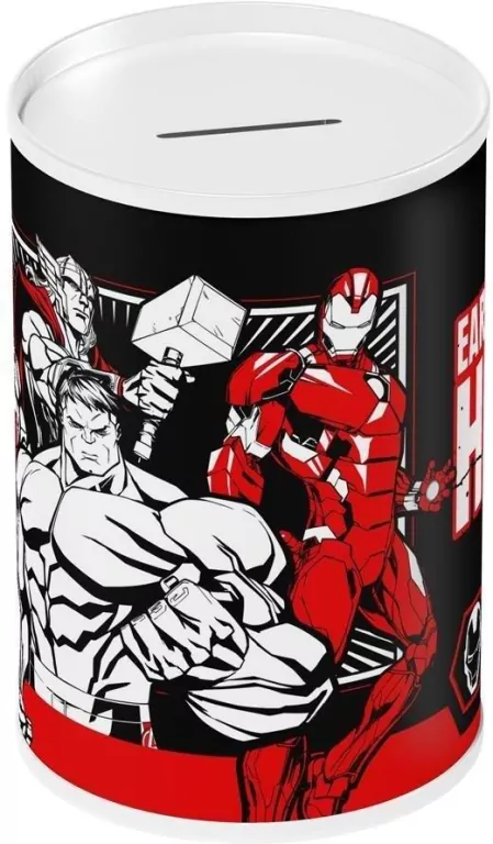 Skarbonka metalowa Avengers 10x15cm - tantis.pl