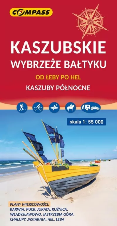 Mapa turystyczna - Kaszubskie wybrzeże Bałtyku - tantis.pl
