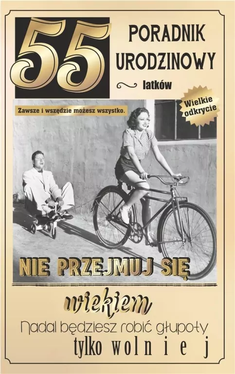 Kartka okolicznościowa. Urodziny 55. U72 - tantis.pl