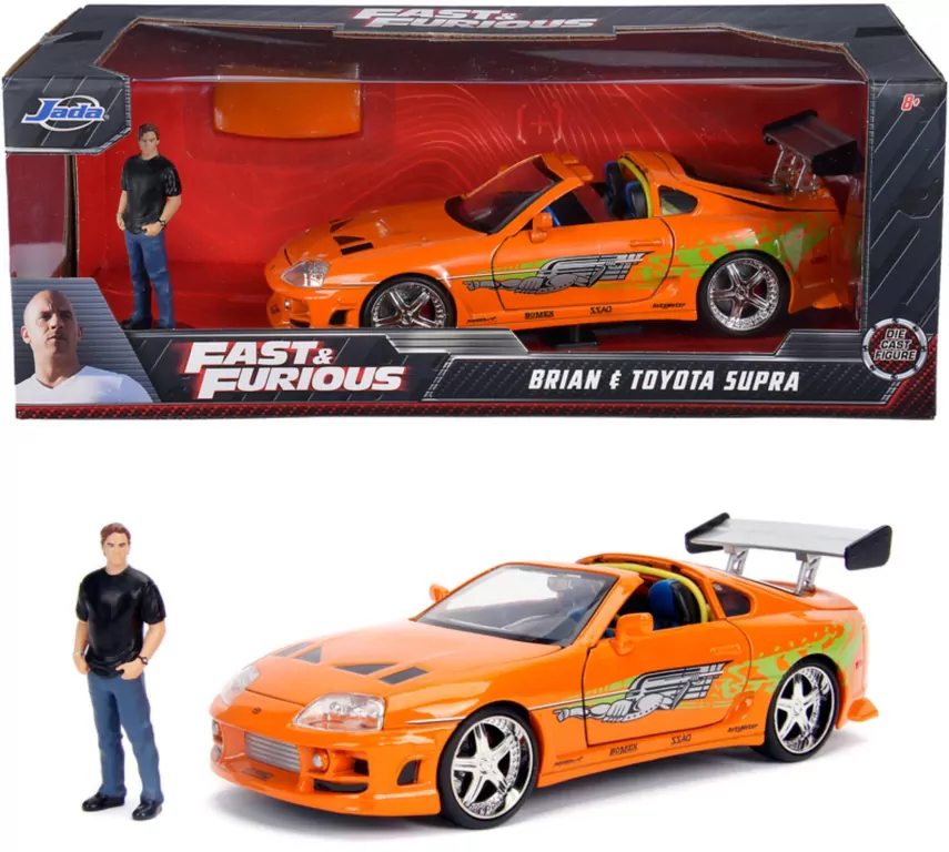 Jada F&F Toyota Supra 1:24 + figurka - tantis.pl