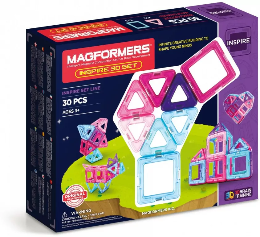 Magformers Inspire. 30 elementów. 704002 - tantis.pl
