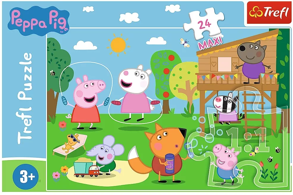 Puzzle 24 Maxi. Zabawa na polanie - tantis.pl