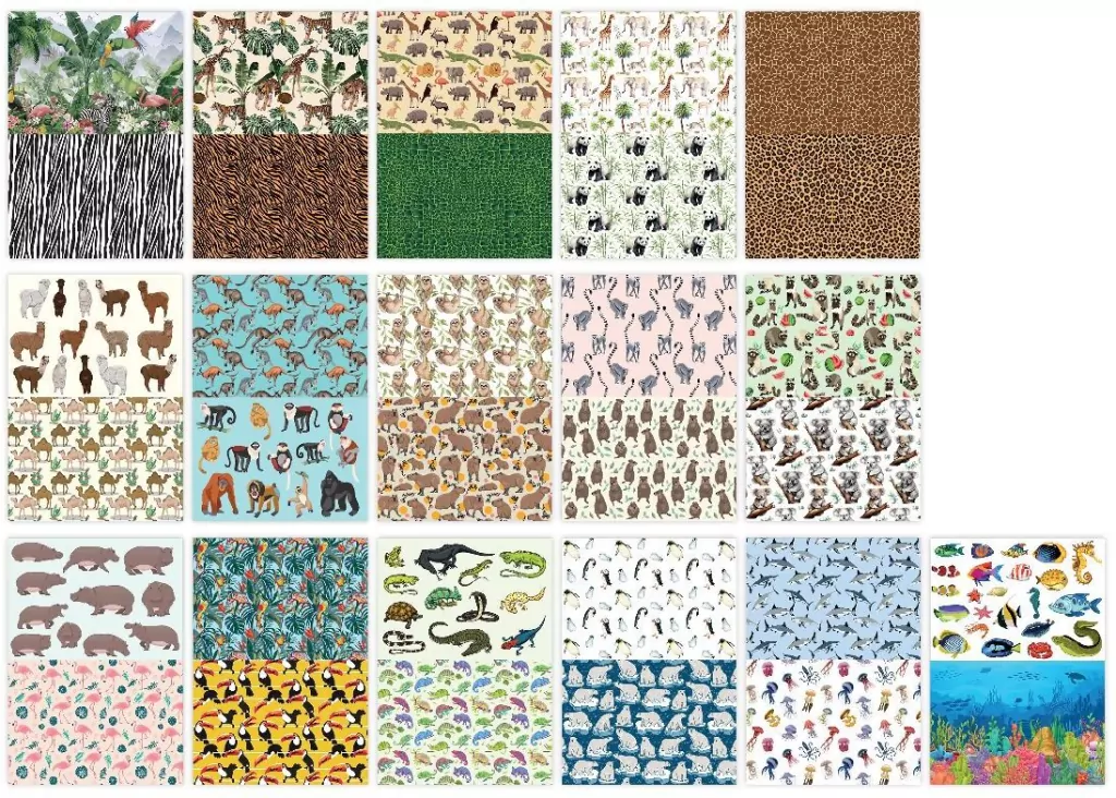 Blok z motywami Animals Wild A4/16K HAPPY COLOR - tantis.pl
