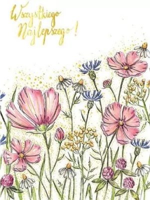 Karnet B6 Kwiaty polne