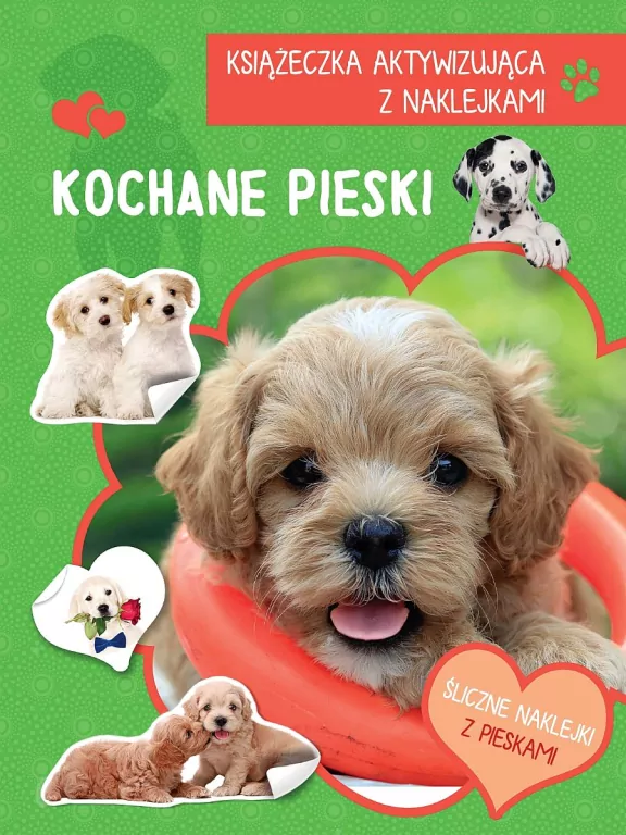 Książeczka aktywizująca naklejki. Kochane pieski - tantis.pl