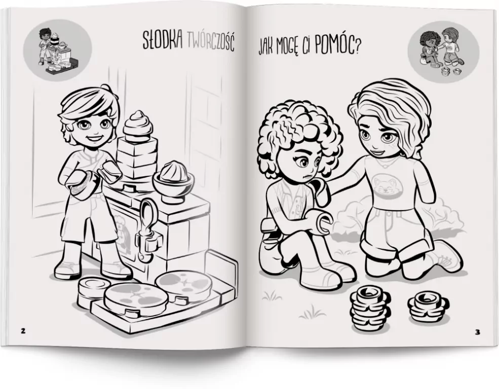 LEGO Friends. Kolorowanka z naklejkami - tantis.pl