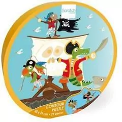 Puzzle 29 konturowe Piraci