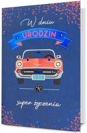 Karnet B6 Urodziny - tantis.pl