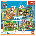 Wakacyjny Psi Patrol. Puzzle 4w1 - tantis.pl
