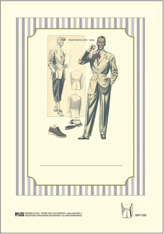 Rossi. Naklejki dekoracyjne BKP 006 Moda męska - tantis.pl