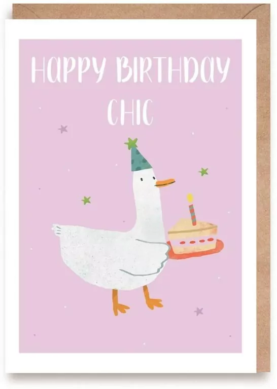 Kartka urodzinowa. Happy Birthday Chic - tantis.pl