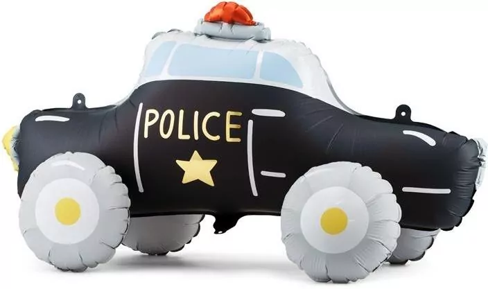 Balon foliowy stojący Wóz Policyjny 90x41cm - tantis.pl