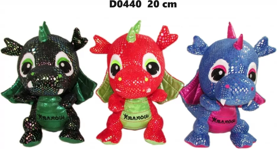 Smok Kraków błyszczący 20cm MIX - tantis.pl