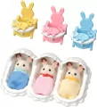 SYLVANIAN Trojaczki Króliczków z czekoladowymi uszami - tantis.pl