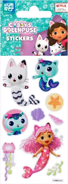 Naklejki 6x18cm Koci Domek Gabi mix - tantis.pl