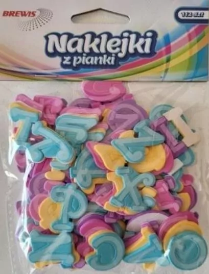 Naklejki z pianki. Alfabet - tantis.pl