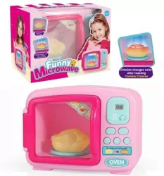 Mikrofalówka na baterie różowa. Zabawka. Trifox