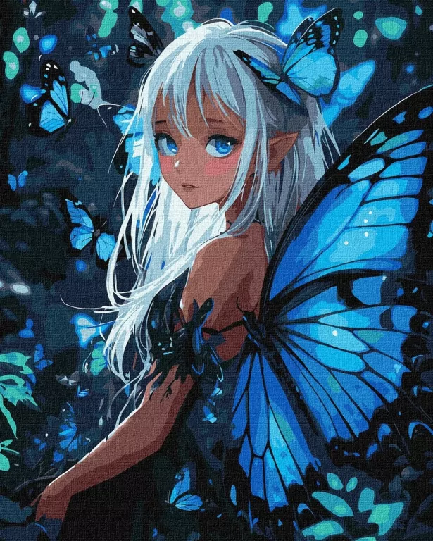 Malowanie po numerach - Magiczne motyle 40x50cm - tantis.pl