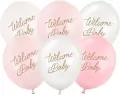 Balony Welcome Baby mix różowy 30cm 6szt - tantis.pl