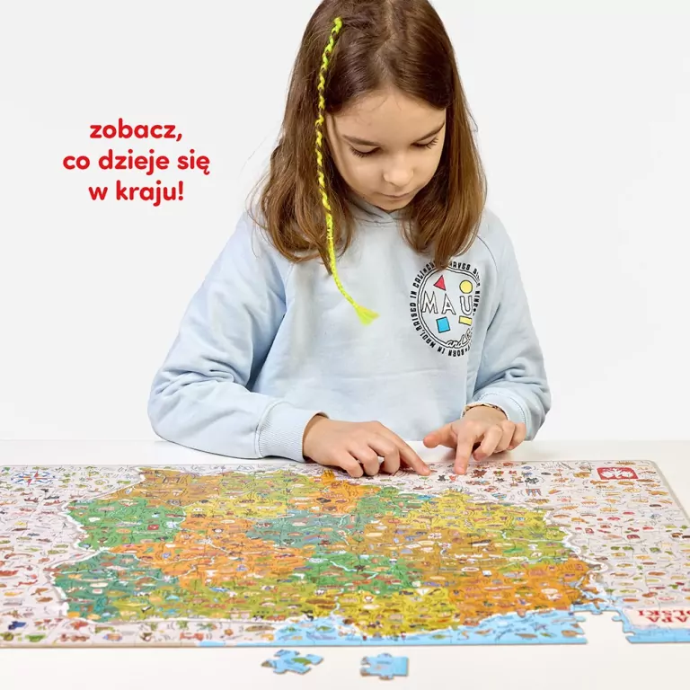 CzuCzu. Mapa Polski. Odkrywcy. 7+ - tantis.pl