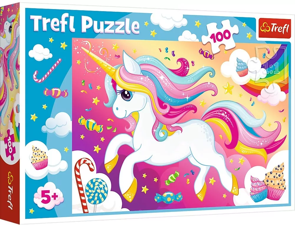 Puzzle 100. Piękny Jednorożec TREFL - tantis.pl