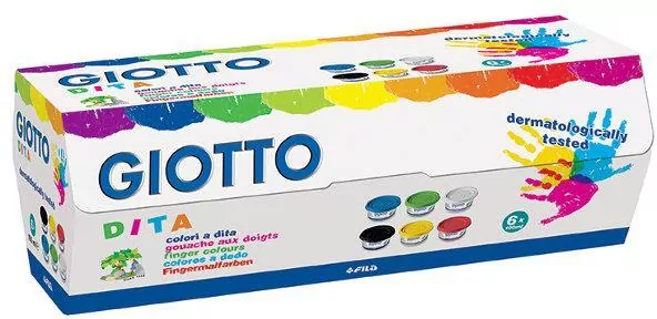 Farby do malowania palcami 6 kolorów GIOTTO - tantis.pl
