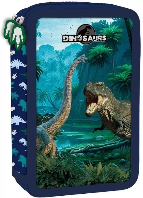 Derform. Piórnik z wyposażeniem 2-kom. Dinozaur 19 - tantis.pl