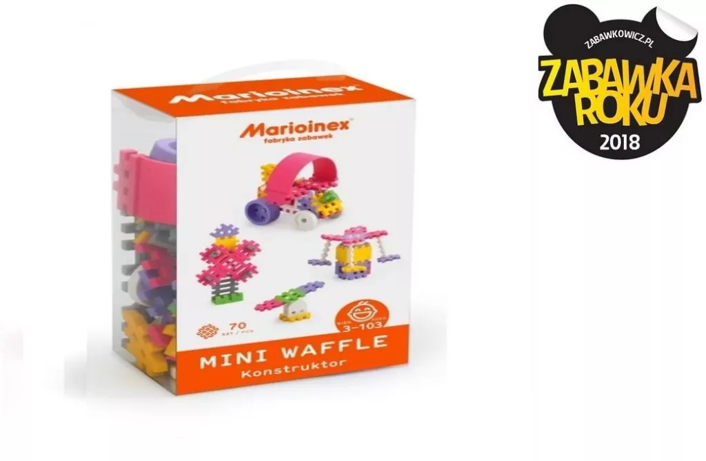 Mini Waffle Konstruktor 70. Różowy - tantis.pl