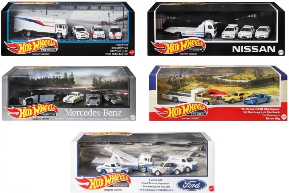 Hot Wheels Premium Zestaw Real Riders mix (2szt) - tantis.pl