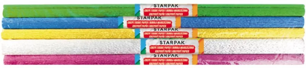 Bibuła marszczona, metalizowana. Mix - tantis.pl