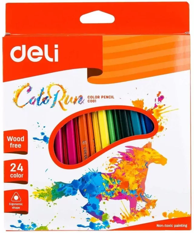 Kredki ołówkowe bezdrzewne Colorun 24 kolory - tantis.pl