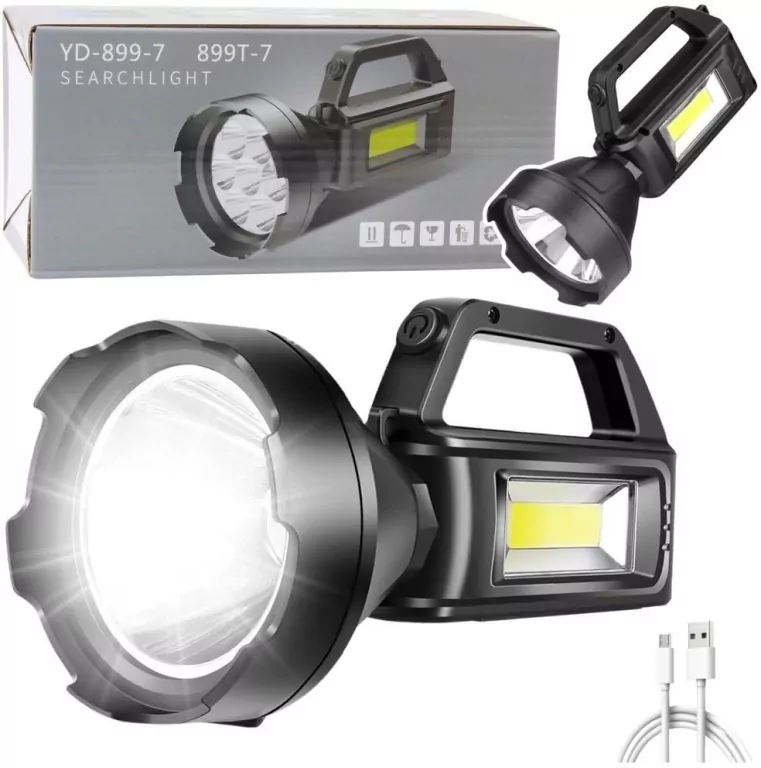 Latarka turystyczna LED Reflektor 4 tryby - tantis.pl